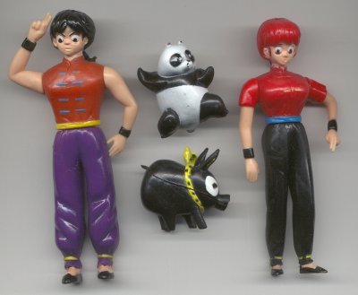 Ranma, Panda, PChan, and Girl-Type Ranma