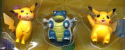 Pikachu, Blastoise, Pikachu